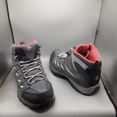 Columbia Women's Crestwood Mid Hiking Shoes 10M Graphite Daredevil WP D239 - Image 1 of 4