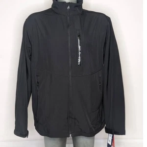 Reebok Mens Fleece Lined Outerwear Softshell 3 Outer Zip Pockets Jacket Coat 2XL - Picture 1 of 11