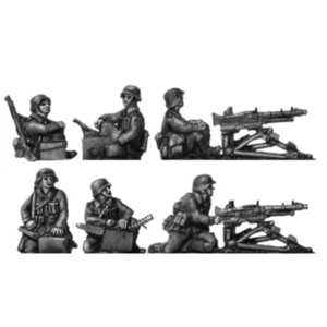 Kit Modelo Figura Resina 1/72 Equipo Ametralladora 6 Figuras Sin Montar Sin Pintar - Imagen 1 de 2