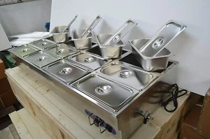 Food Warmer Buffet Electric Server 12Pans Food Warmer Machine Stainles Full New - Picture 1 of 9