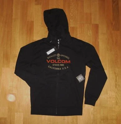 VOLCOM "Standard" Zip-Hoodie Gr. M NEU black schwarz Kapuzenpullover - Bild 1 von 3