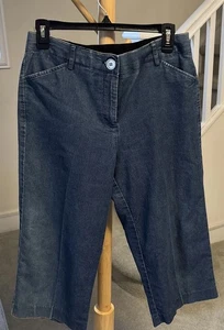 Kim Rogers Capri Damengröße 6 dunkle Waschung blau Denim Jeans - Bild 1 von 7