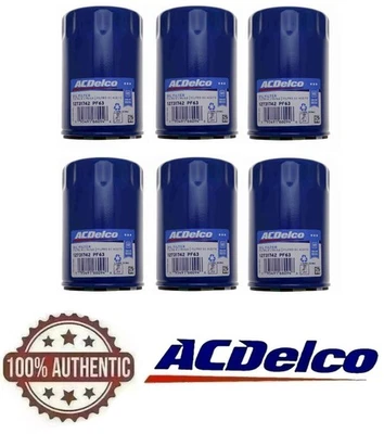 Filtro de aceite ACDelco GM equipo original PF63 (paquete de 6) ENVÍO GRATUITO Foto 1 de 2