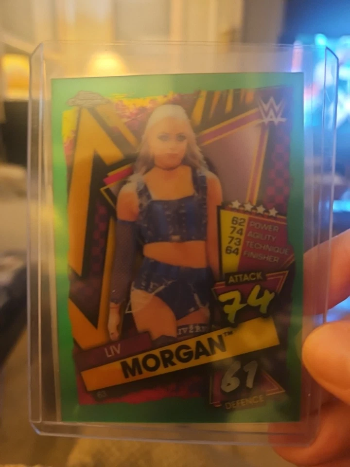 2021 WWE Topps Chrome Slam Attax Liv Morgan Green Refractor #46/50 - Image 1 of 1