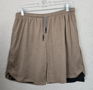 Mens Brown Swim Trunks With Lining & Drawstring Size 30 To 33 Waist New #1X6111 - Picture 1 of 4