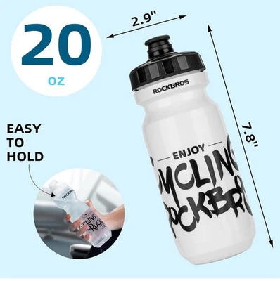 Botella de agua de ciclismo Rockbros 20 oz sin BPA Foto 1 de 4