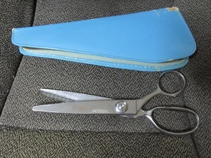 ""GRIFFON PINKING SHEARS IN LEATHER CASE"" - VINTAGE - Picture 1 of 2