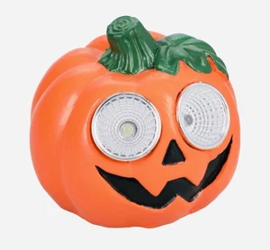 Halloween Zucca in cemento decorazione solare, 2,48 x 2,75 x 3,15 pollici - Foto 1 di 2