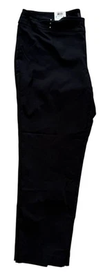 JM Collection Plus 修身腿铆钉裤 22W 黑色舒适腰带肚子控制 — 第 1/4 张图片