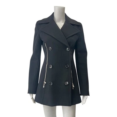 Dolce & Gabbana Black Slim Zip Blazer Wool Jacket size IT 40/4 - Image 1 of 4