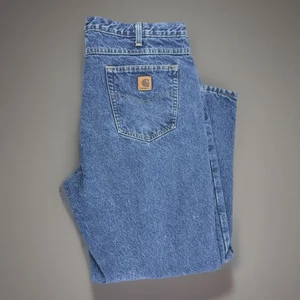 Carhartt B21 DST Flannel Lined Jeans 42x30 Relaxed Fit Blue Denim USA / Mexico - Bild 1 von 11