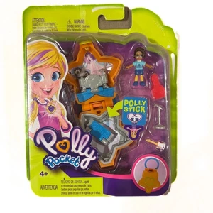Polly Pocket NUOVO Mini Rock Star Play Set Arancione con Batteria Tastiera e Chitarra - Foto 1 di 4