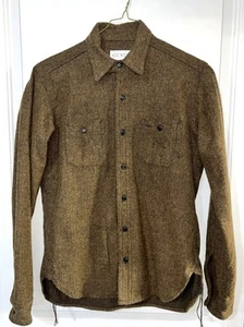 Camisa de Trabajo Gustin Hombre Manga Larga Lana Marrón Talla Pequeña Espiga - Imagen 1 de 6