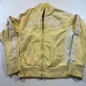 abercrombie and fitch Herren Large Full Zip Sweatshirt, gelb - Bild 1 von 5