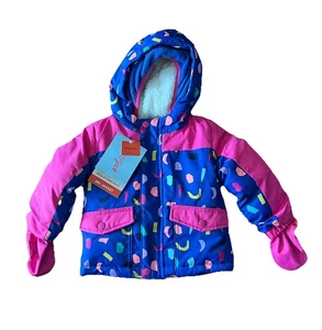 Cat & Jack Toddler Winter Coat Ski Snow Jacket w/mittens 12 Months NWT - Picture 1 of 6