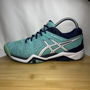 Scarpe da Tennis Running Asics Donna Taglia 8 Gel-Resolution Blu Navy - E5507 - Foto 1 di 10