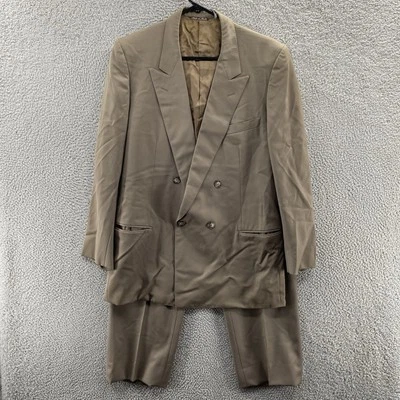 Calça Jaqueta Masculina Tessuto Ermenegildo Zegna 56 Marrom 2 Peças 34x28 Lã - Imagem 1 de 4