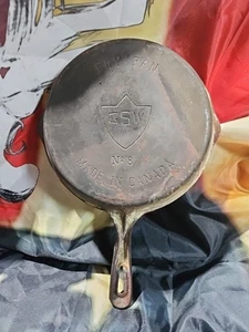 GSW #8 Vintage Canada Gusseisen Pfanne Pfanne - Bild 1 von 6