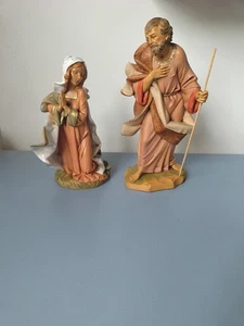 Fontanini Holy Family 30 CM Figure Vergine Maria Padre Giuseppe PRESEPE NATALE - Foto 1 di 22