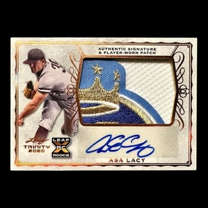 2020 Leaf Trinity #PA-AL1 Asa Lacy Patch Auto XRC RPA ~ Kansas City Royals - Picture 1 of 4