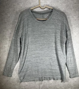 American Eagle Soft & Sexy Plush Pullover Sweater Womens Med Gray Long Sleeve - Picture 1 of 6