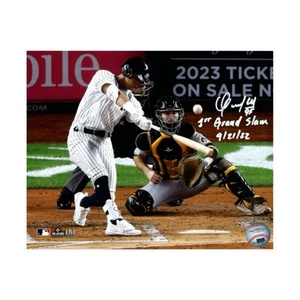 Foto autografiada de Oswaldo Cabrera de Nueva York de 8x10 Insc. "1er Grand Slam MLB 21/09/22" - Imagen 1 de 1