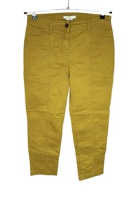 Boden Women's Mustard Cargo Style Jeans UK 8P Straight Leg Zip Fly Cotton - Picture 1 of 4