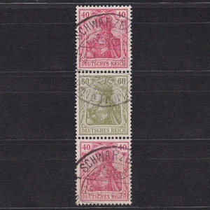 GERMANY 1921, Mi# S24, CV €500, Definitive combination from booklet, Used - Picture 1 of 2