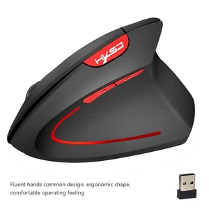 Wireless Mouse Vertical Mice Ergonomic Rechargeable 3 Movement Speed - Picture 1 of 23
