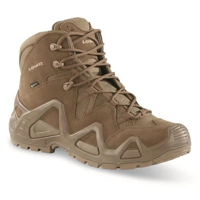 Botas tácticas impermeables LOWA Zephyr Mid TF GORE-TEX marrón coyote talla 13 para hombre Foto 1 de 4