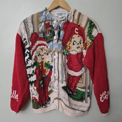 Vintage The Eagles Eye L Campbells Soup Chunky Knit Sweater * Read Hole Washed - Image 1 of 4