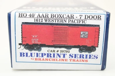 Branchline HO Scale WP Western Pacific 40' AAR Box Car 7' Door Kit NIB - Image 1 of 4