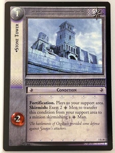 TARJETA RARA PROFUNDA DEL TIMÓN DEL SEÑOR DE LOS ANILLOS TCG 5R39 TORRE DE PIEDRA lp - Imagen 1 de 1