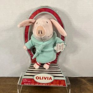 Peluche Spin Master 9" Olivia Pig Ritirato Pronto per Letto 2011 - Foto 1 di 7
