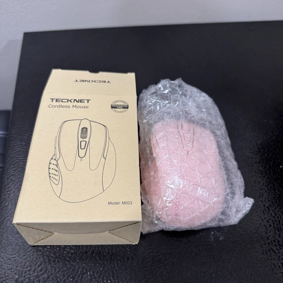 Tecknet M003 Pink Cordless Mouse - Image 1 of 4