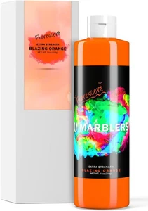 MARBLERS Fluorescent Liquid Colorant 11oz Blazing Orange Water-Based Dye - Picture 1 of 3