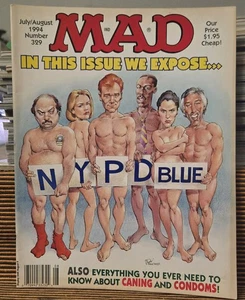 Rivista MAD luglio/agosto 1994 n. 329 polizia di New York blu vintage - Foto 1 di 1
