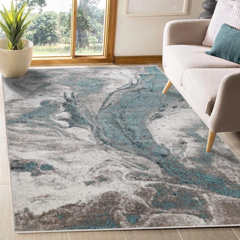 Morwenna Abstract Watercolor Indoor Large Area Rugs or Runner Rug - Image 1 of 1