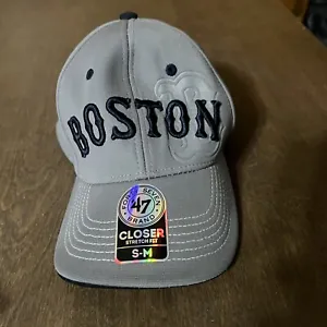 boston red sox Road Boss 47 brand hat gray s/m Closer Stretch Fit - Picture 1 of 10