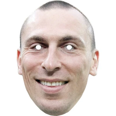 FUNKYBUNKY Scott Brown Football Celebrity Card Face Mask - Ready To Wear - Fancy Dress