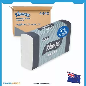 Kimberly Clark Kleenex Compact Hand Towel 24 Packsx90 Towels 4440 - Picture 1 of 7