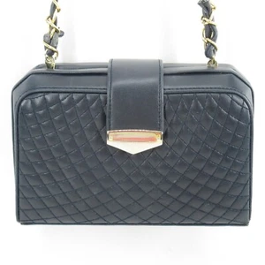 Night Out Crossbody Handbag Women S Black Quilted Hardcase Lined urse Bag - Foto 1 di 17