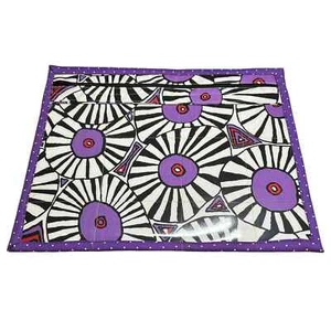 NEW Handmade Quilted Clear Vinyl Front Zipper Project Pouch Crafts, Art or More - Picture 1 of 4