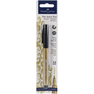 Faber-Castell PITT Artist Metallic Pen-Gold 1.5mm Bullet - Picture 1 of 1