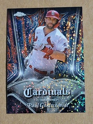 Paul Goldschmidt 2022 Topps Chrome Pinstriped Baseball Card P-12 - Image 1 of 4