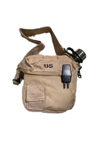 NUEVO USGI Edición Militar 2 QT Plegable OD Cantimplora y Desierto Bronceado Cubierta Bolsa - Imagen 1 de 4