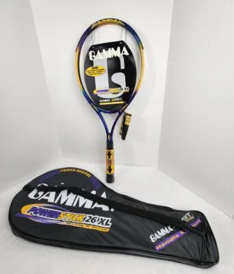 Gamma Power Stick 26 XL Tennis Racket w/ Cover - 4 1/2, OS, Unstrung, Vintage - Image 1 of 4
