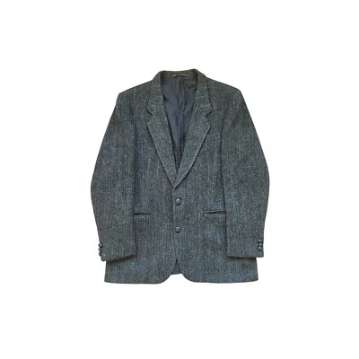 RARE HARRIS TWEED VINTAGE CLASSIC BRUTAL BLAZER JACKET MENS SZ S 100% WOOL - Image 1 of 4