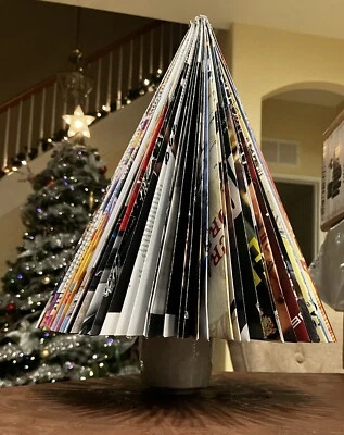 Decoración de mesa de árbol de Navidad hecha a mano de 14 pulgadas con base *lisa* - ¡Añade tu estilo! Foto 1 de 2