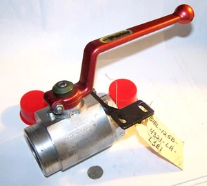 PARKER DMIC BVAL20BSS2NK NOS 1-1/4" FEM BSPP HYD SUCTION BALL VALVE 400PSI ALUM - Picture 1 of 15